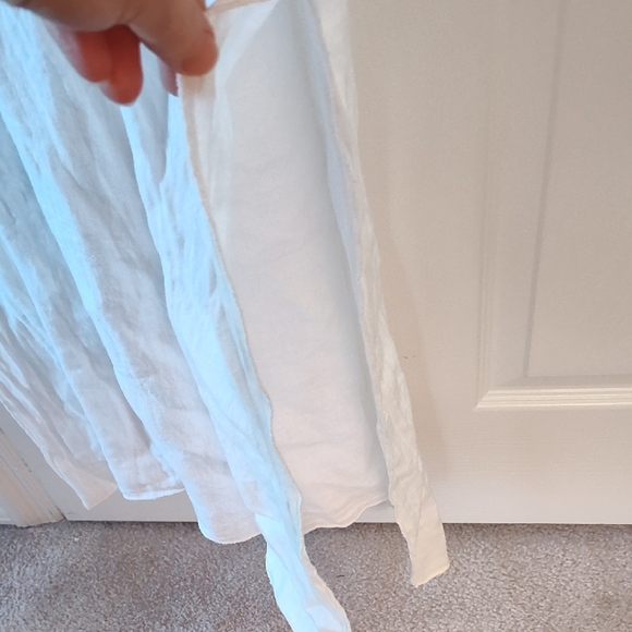 White Maxi Dress with Smocked Waist - Picture 5 of 8